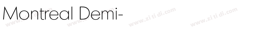 Montreal Demi字体转换